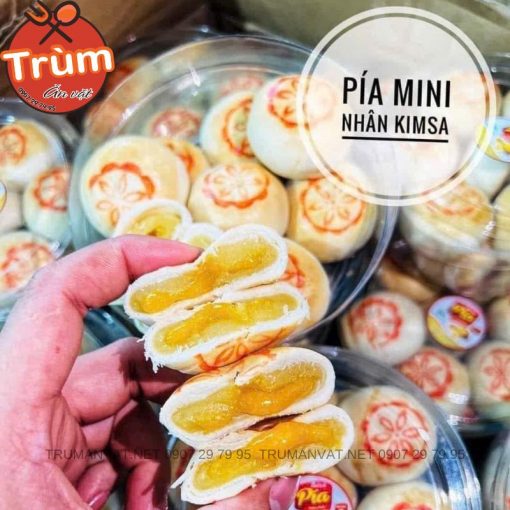 Bánh pía kim sa chảy trứng muối - Ảnh 3