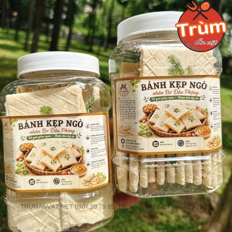 Bánh Kẹp ngò Đậu phộng - Thơm béo ăn là Ghiền - Ảnh 4